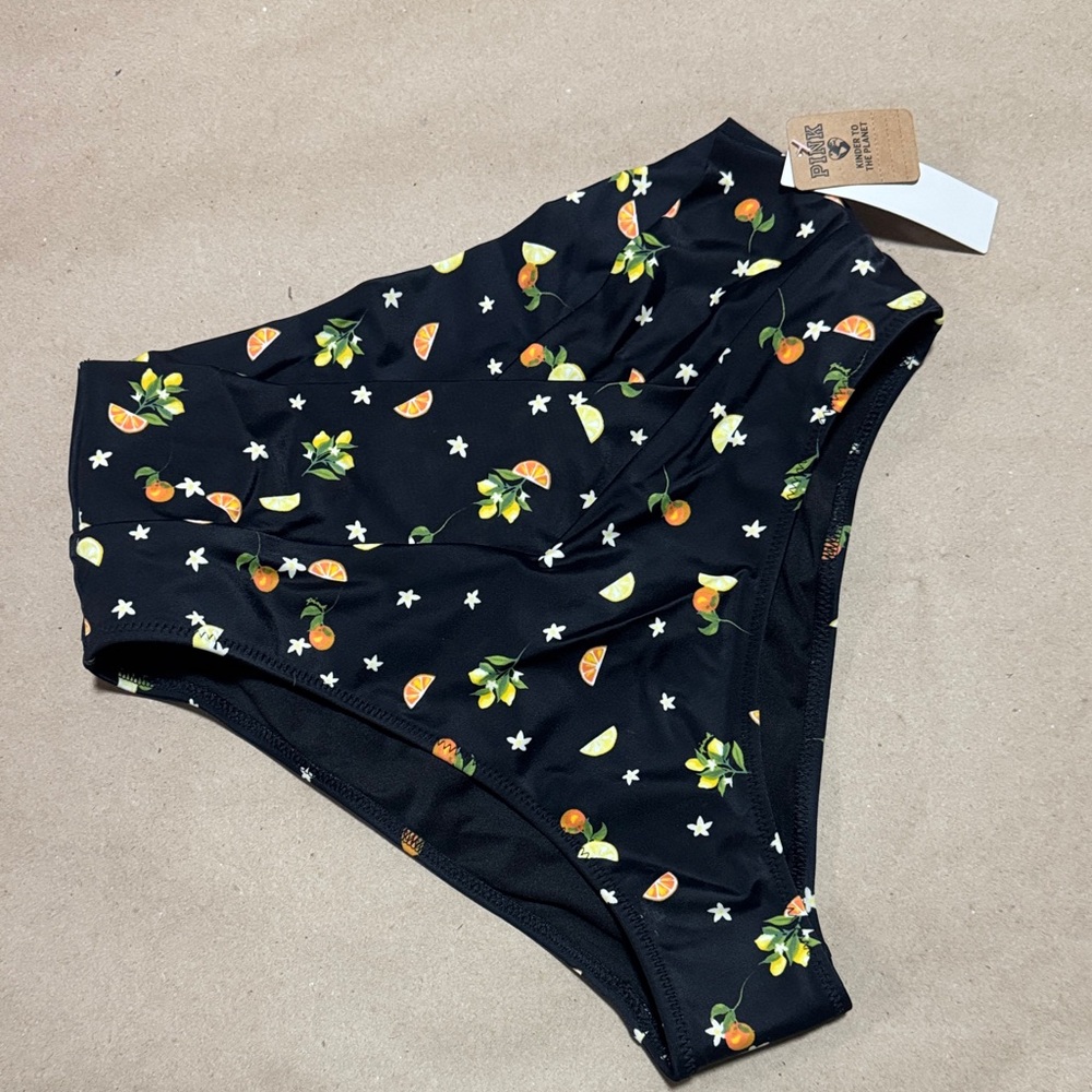 PINK Victoria's Secret Citrus Print Bikini Bottom
